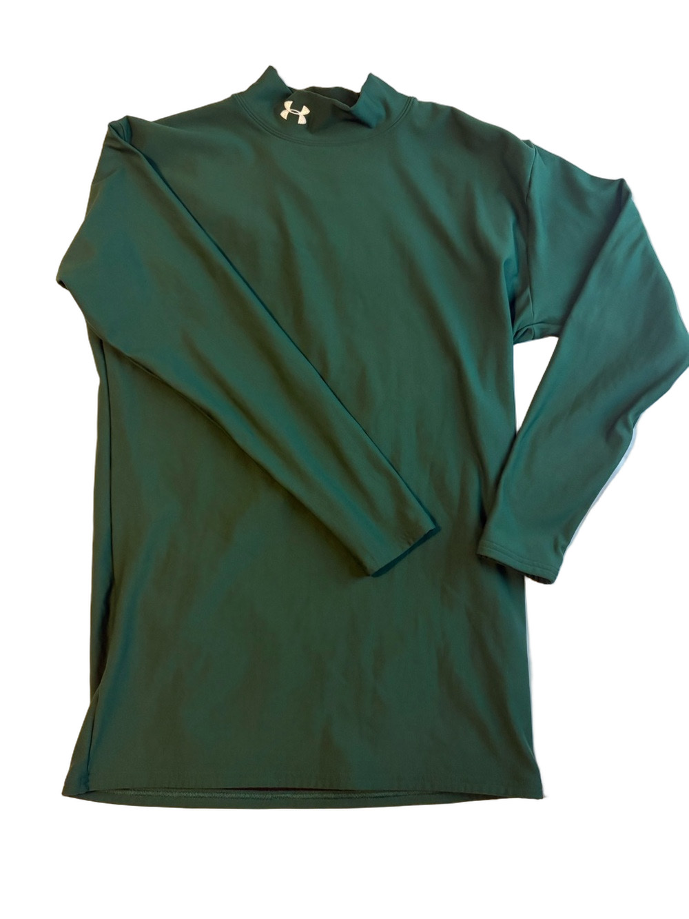 Under Armour Men's XXL Green Mock Neck ColdGear Compression Shirt